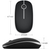 Wireless Mouse, Vssoplor 2.4G Slim Portable Computer Mice with Nano