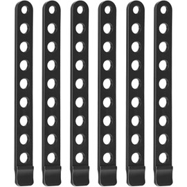 6 Pieces Bike Rack Rubber Strap Bike Rack Cradle Replacement Strap Cycling Rubber Wheel Strap for Bike Rack (Black)
