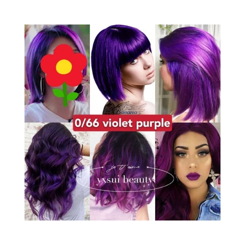 0/66 Purple/Violet Hair Color Dye PROFESSIONAL COLOUR CREAM 100ML