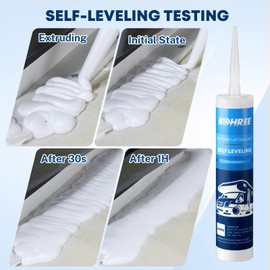 Kohree RV Roof Sealant 2 Pack, Self-Leveling Lap Sealant White, RV Caulking for Roofing, Maintenance, Repair