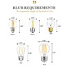 Audickic Gold Semi Flush Mount Ceiling Lights, 14" 4-Light Ceiling