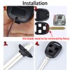 XUKEY Car Key Pad Switch Shell for RAV4 Yaris Prado