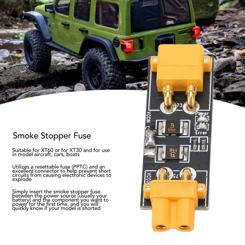 Safety Plug Smoke Stopper Fuse Short Circuit Protection Reverse Polarity