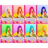 8 Pcs 12 Inch Colorful Party Wigs Wavy Bob with