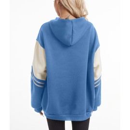 ACEFAST INC Women's Cute Graphic Hoodie We're All Mad Here Printed Vacation Magic Hoodie Vintage Magic Long Sleeve Top Blue