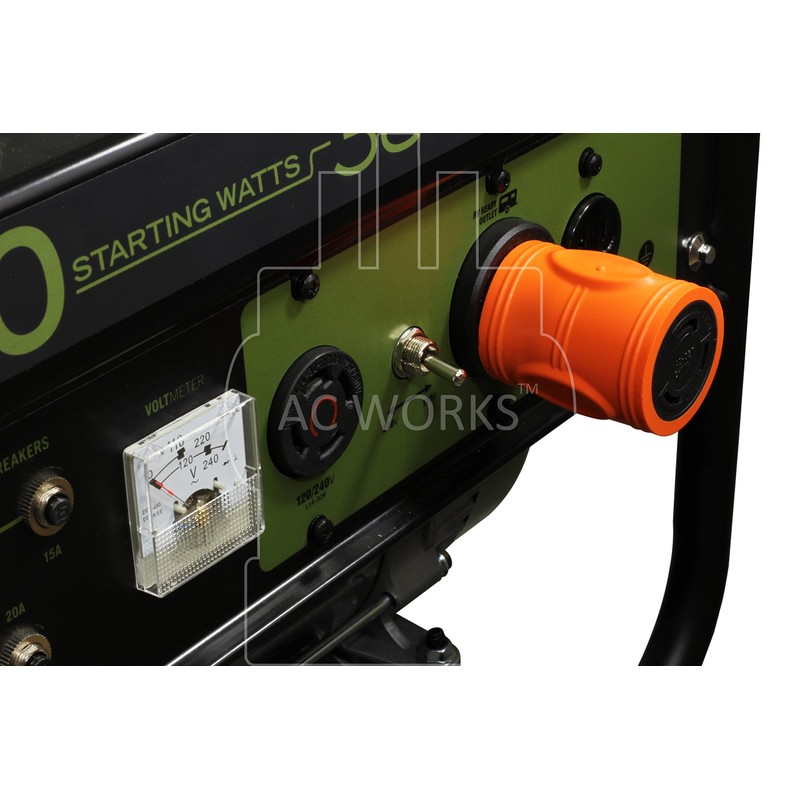 AC WORKS [ADTTL530] Generator Adapter RV 30Amp TT-30P to L5-30R