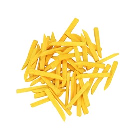 LA MIERE Natural Dental Wooden Wedges Edges Wood Interdental Wedge, Teeth Interproximal Wedges, Professional Dental Wedge for Restoration, 100Pcs/Box, Medium Yellow 14mm