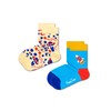 Happy Socks 2-Pack Kids Into Space Sock, Light Yellow