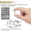 Kindroufly 1285 Pieces M2 M3 M4 M5 Screws Nuts Washers