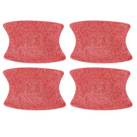 A ABSOPRO Car Door Handle Protector Anti-Scratch 8x10cm Auto Door Handle Protective Film Red 4 Pcs