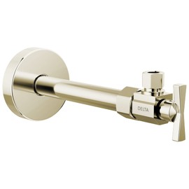 Delta DT022203 Angled Supply Stop Valve with Dial Handle - Less Supply Line - Brilliance Polished Nickel