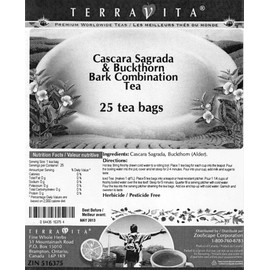 Cascara Sagrada and Buckthorn Bark Combination Tea (25 tea bags, ZIN: 516375)