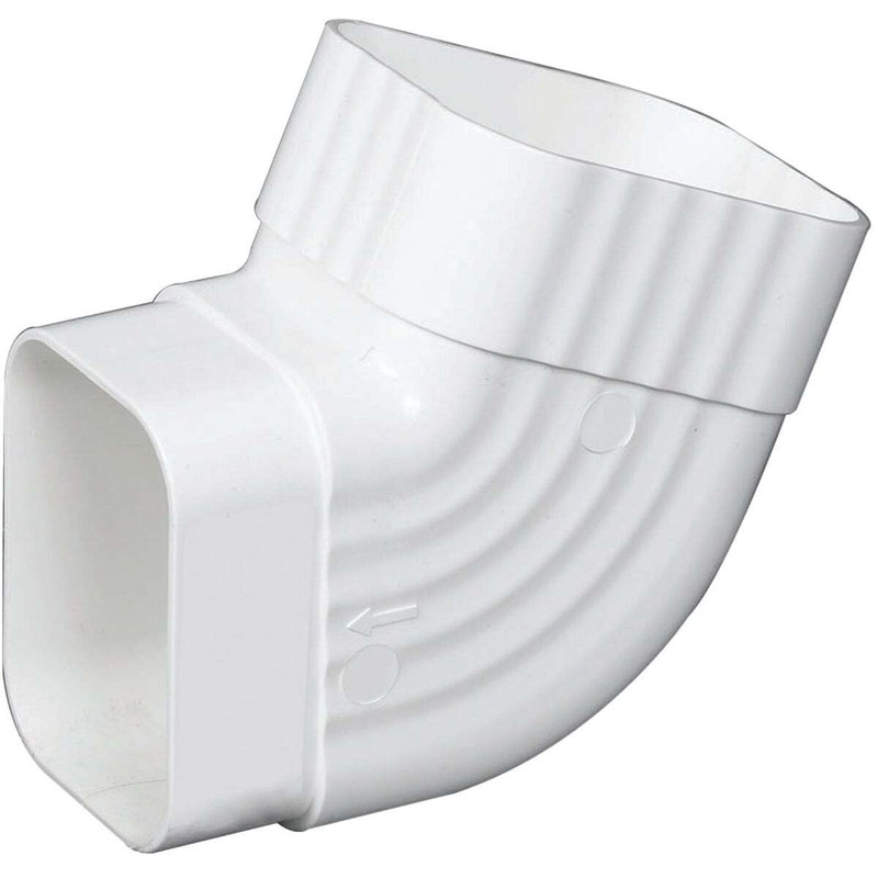 Amerimax Home Products Gutter Elbow VNYL WHT B
