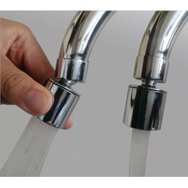 kitchen and bathroom faucet nozzle aerator,faucet extender, 360 degree swivel dual flow sprayer for sink tap head, rotatable 2 function water splash filter