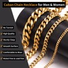 Gold Curb Cuban Chain Necklace 26inch Men's 9mm Heavy Cuban