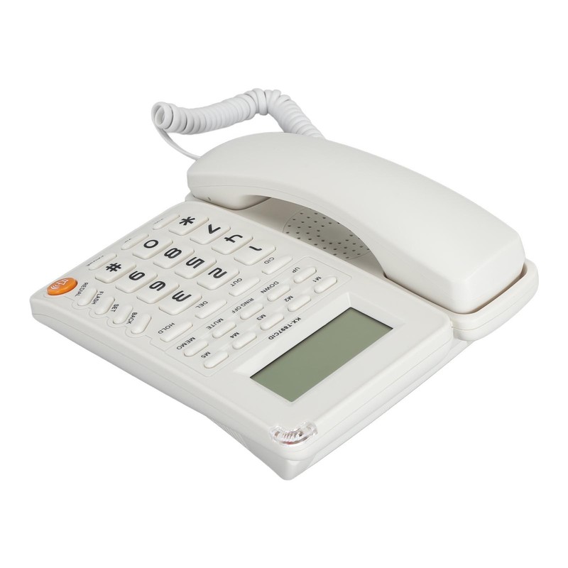 Desktop Telephone Big Button Corded Landline Telephone 16 Bit HD