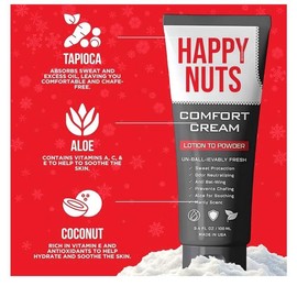 Comfort Cream Deodorant 4 Men:Odor Control, Anti-Chafing Sweat Defense, Aluminum-Free 3.4 oz.Aroma Powder Aloe Lotion Coconut Scent Synthetic Cosmetic