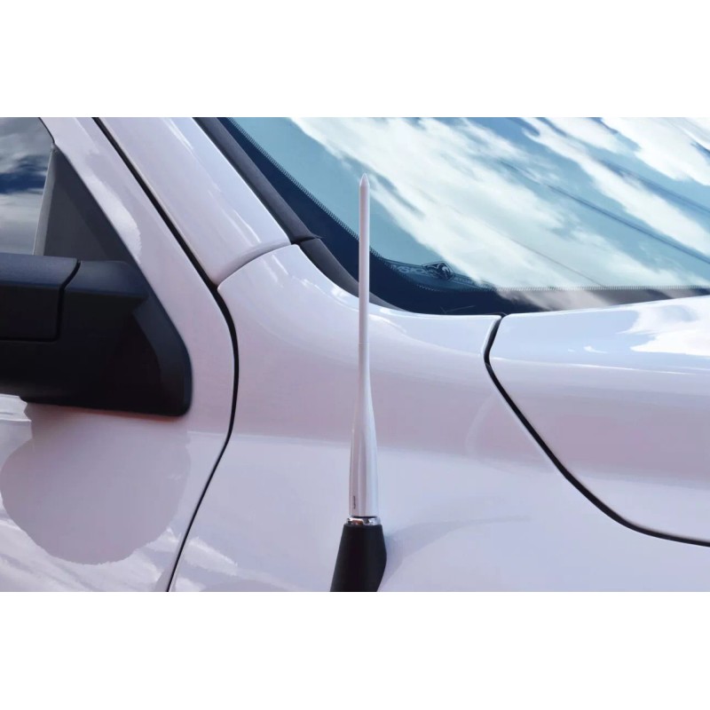 VMS 13 INCH WHITE SPIKE ANTENNA FOR TOYOTA TUNDRA TACOMA
