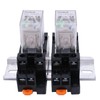 mxuteuk 2pcs JQX-13FL DC 12V Coil 8 Pin 10A DPDT