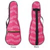 Music Note Pattern Concert Ukulele Bag Suitcase 23 Inch 600D