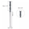 sourcing map Square Nose End Mill, 6mm Tip Dia Solid
