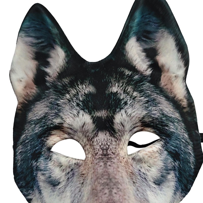 Qianly Wolf Head Mask Wolf Cover for Fancy Dress Party