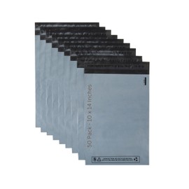 DVIVA 50pcs Postage Bags for Clothes |10"x14" Waterproof and Tear-Proof Mailing Bags | Large Parcel Bags for Delivery, Shipping & Packages