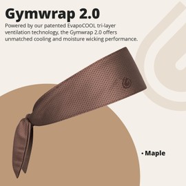 Gymwrap 2.0 by Gymwrap - Sweat-Wicking Workout Headband for Women & Men - Adjustable Headband for Sports, Running & Outdoors