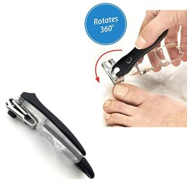 CAREOR 360 Grad Drehbarer Nagelknipser Edelstahl scharfe Klinge Finger und Zehennagelknipser, Trimmer und Cutter Zehennagelknipser Ergonomisches Design zum einfachen Trimmen von Finger- und FuÃnÃ¤geln