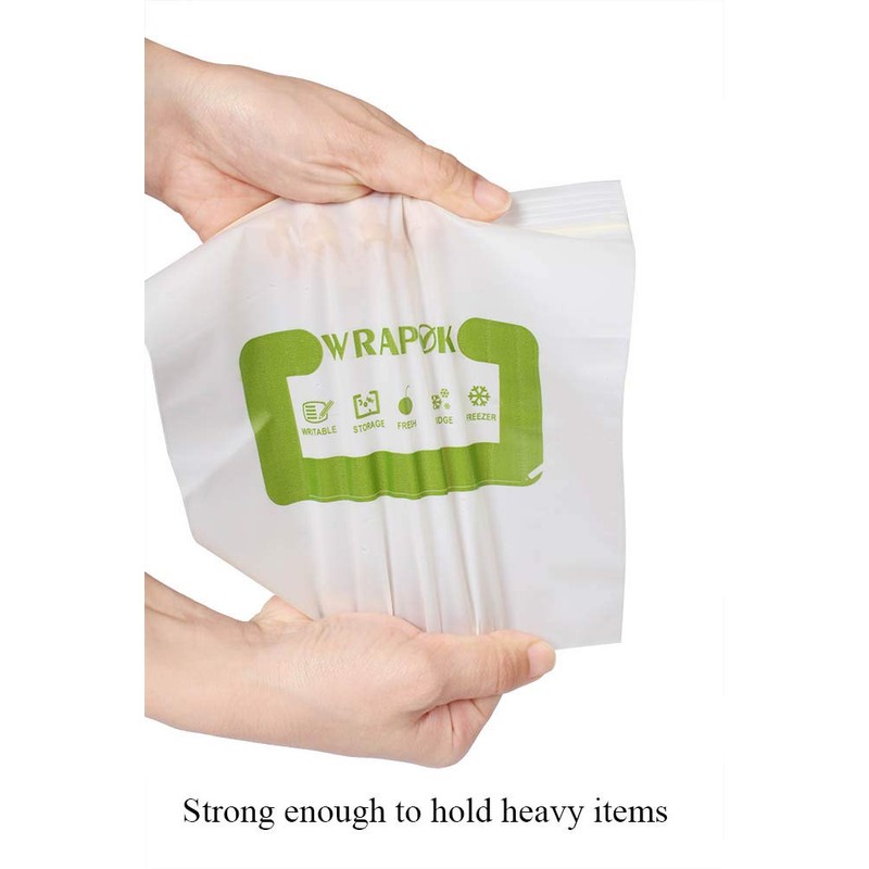WRAPOK 100% Compostable Recycled Sandwich Bags Biodegradable Small Storage Freezer