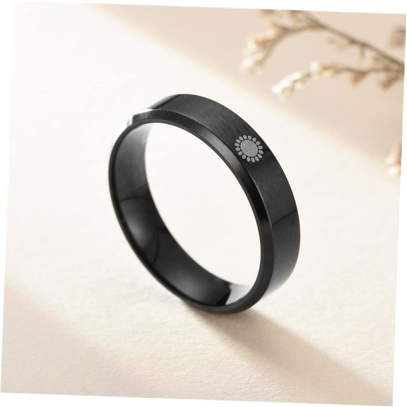 FOMIYES 3 Pairs Moon and Sun Promise Rings for Him