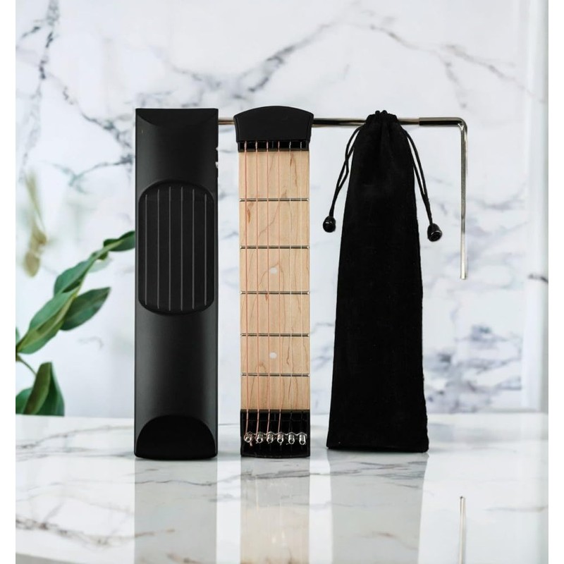 MINGZE Pocket Guitar, Pocket Guitar, Pocket Acoustic Guitar Practice Tool