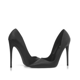 Elisabet Tang Women Pumps, Pointed Toe High Heel 4.7 inch/12cm Party Stiletto Heels Shoes Matte Black Bottom 7