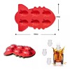Dolores 3pcs Molde Charola Bandeja Hielo Silicona Cocina Bebida Bala