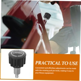 Kisangel Exercise Bike Pull Pin Knob Height Replacement Part for Stationary Bikes Durable Plastic Design for Home and Commercial Fitness Equipment Easy to Install