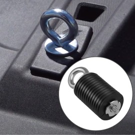 UTV Bed Tie Down Anchors, General Tie Down Anchor Set of 6, Compatible with Polaris Ranger/General 500 700 800 900 1000 (Up to 2021), 2" Long Anchors, Black