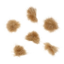 Beavorty 6pcs Fluffy Ball Nail Art Accessories Removable Nail Stickers for Creative Designs