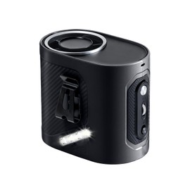 OATSBASF 6000mAh Portable Waist Fan, Clip on Wearable Belt Personal Fan with 100 Speeds, Retractable Type-C Charging Cable & LED Light, 21H Cooling For Outdoor Camping Travel Hiking (Black)