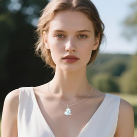 ONEFINITY Football Necklace 925 Sterling Silver Heart Soccer Pendant Necklace Football Jewelry Gifts For Women