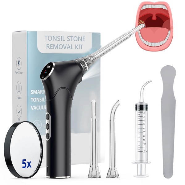 Electric Tonsil Stone Vacuum Remover - Upgraded Tonsil Stone Vacuum