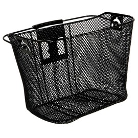 Schwinn Wire Basket for Bikes with Quick Release, Black , Medium