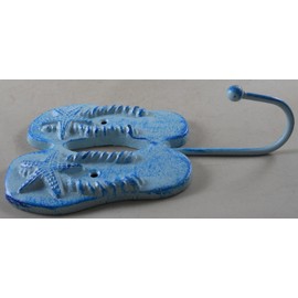 GSM Cast Iron Flip Flop Hook with Starfish Motif
