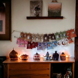 Ramadan Calendar 2025, 30 Ramadan Calendar for Filling Fabric, 3 Sizes Ramazan Calendar Bags for Children, Ramadan Advent Calendar, Ramadan Calendar Set for Standing and Decorating SANYU