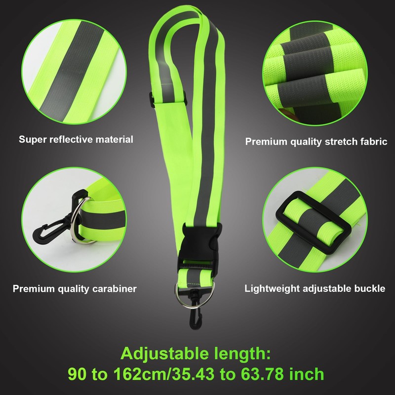 PEUTIER Reflective Running Equipment and Reflective Wristband, Reflective Shoulder Strap,