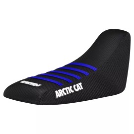 Enjoy Mfg Arctic Cat 50 90 Gripper Seat Cover  2002 - 2005  ALL BLACK/BLUE ribs  #256
