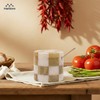 MARBLORE Marble Salt Cellar with Lid & Spoon, White &