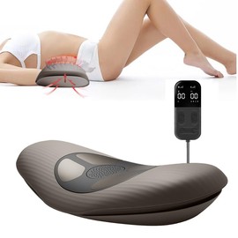 AociSuki Back Massager for Father Day Gifts - Deep Tissue Relaxation, Lumbar Traction Massager with Heat, Dynamic Airbag Back Stretching, Adjustable Vibration Massage, Ultimate Comfort, Brown