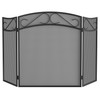 Fire Beauty Fireplace Screen for Wood Burning Fireplace Foldable 3