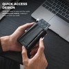 VULKIT Tarjetero de Cuero con Protección RFID, Carteras para Hombre