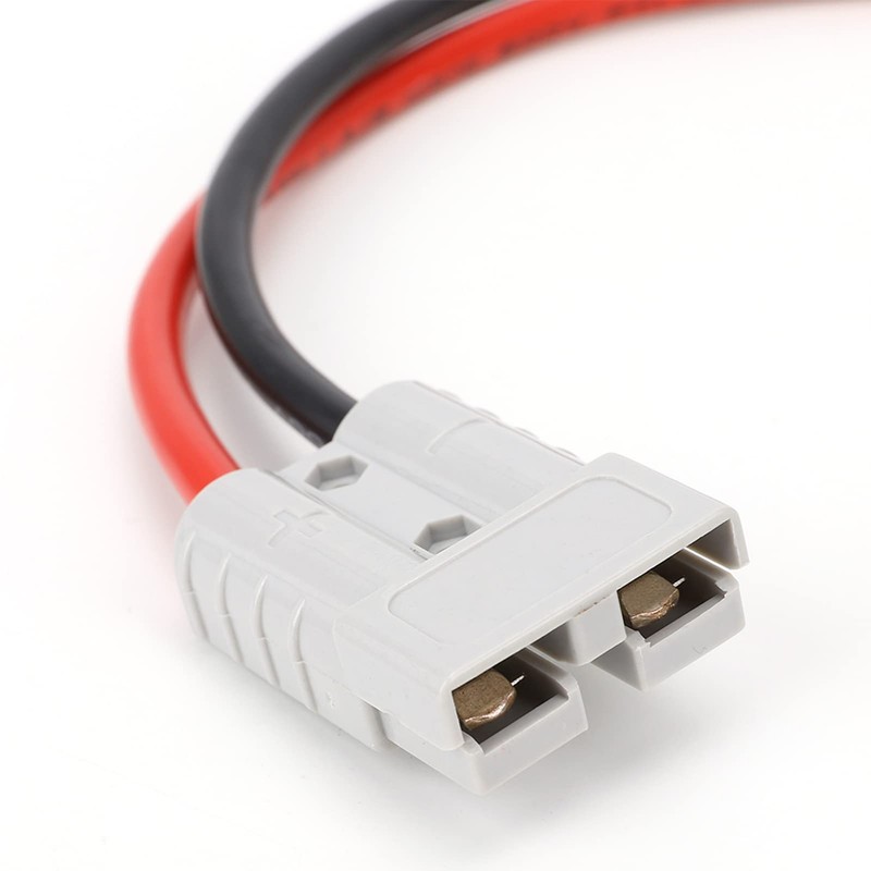 50A 600V Forklift Battery Charger Connector with Extension Cable -